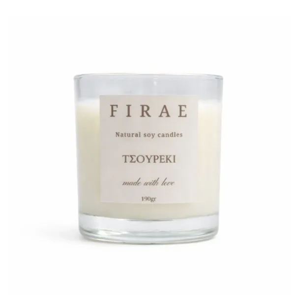 Aρωματικό κερί σόγιας με άρωμα τσουρέκι- 190gr