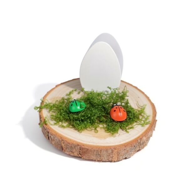 Πασχαλινό διακοσμητικό Αυγουλάκι σε φυσικό Κορμό