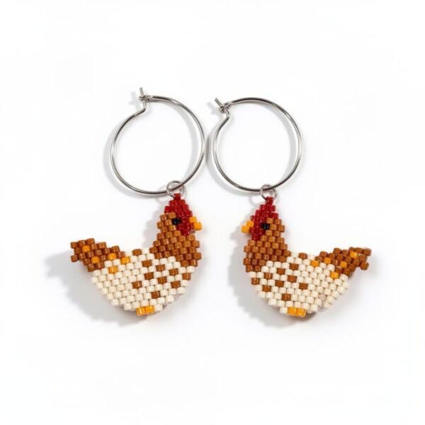 Σκουλαρίκια miyuki Κοτούλες