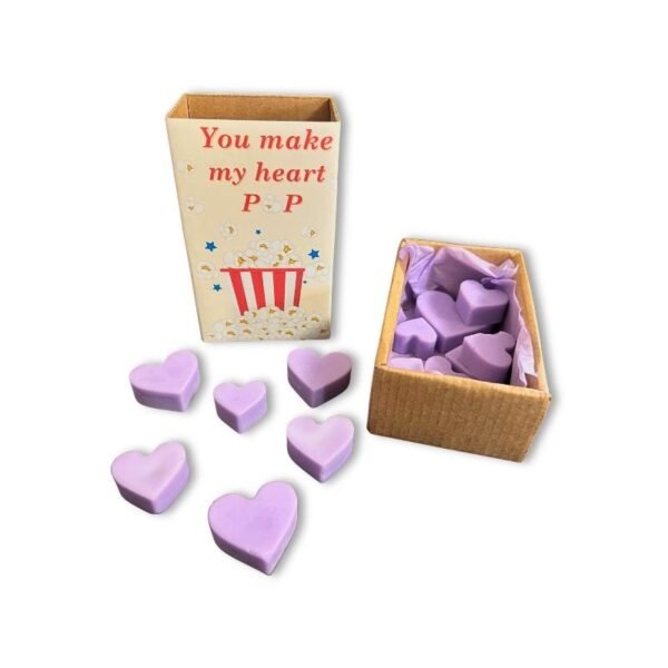Κουτάκια με wax melts ''You make my heart pop''