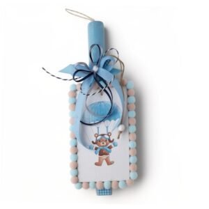 Αρωματική λαμπάδα με Αρκουδάκι αλεξιπτωτιστή