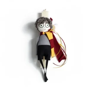 Πασχαλινή Λαμπάδα με Υφασμάτινη Κούκλα - Μάγος