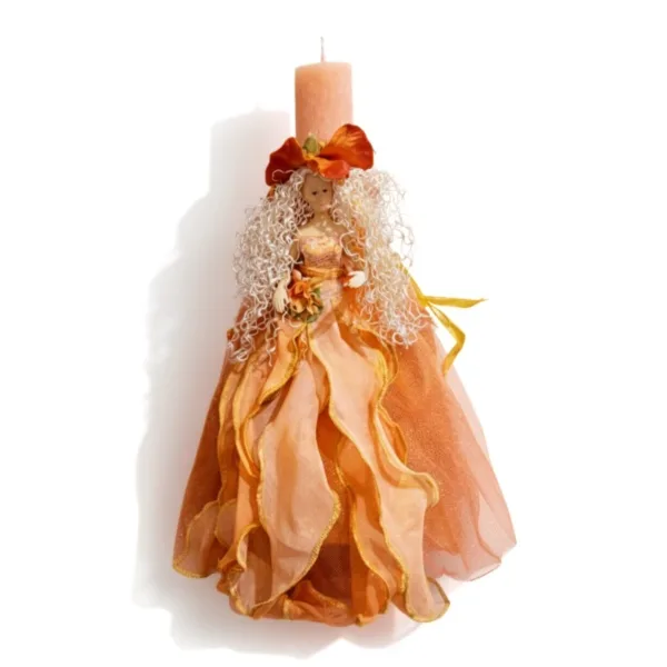 Λαμπάδα με κούκλα Νεράιδα και εντυπωσιακό φόρεμα