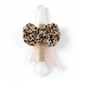 Λαμπάδα με φιόγκο scrunchie