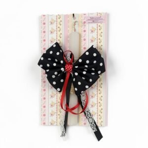 Girly Λαμπάδα με Φιόγκο Πουα