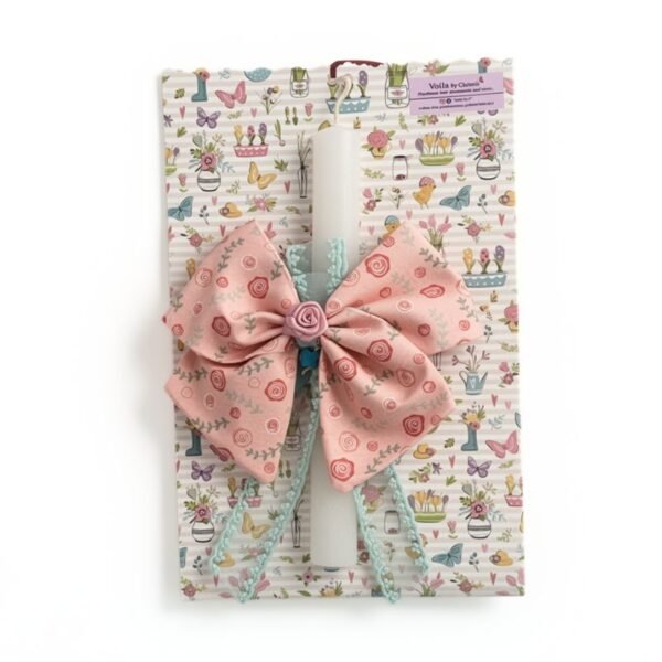 Κοριτσίστικη Λαμπάδα Φιόγκος ''Roses''