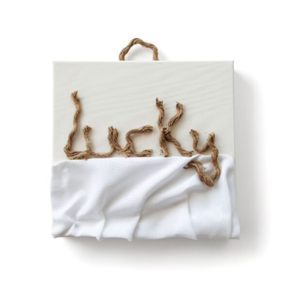 Καμβάς με ύφασμα " Lucky"