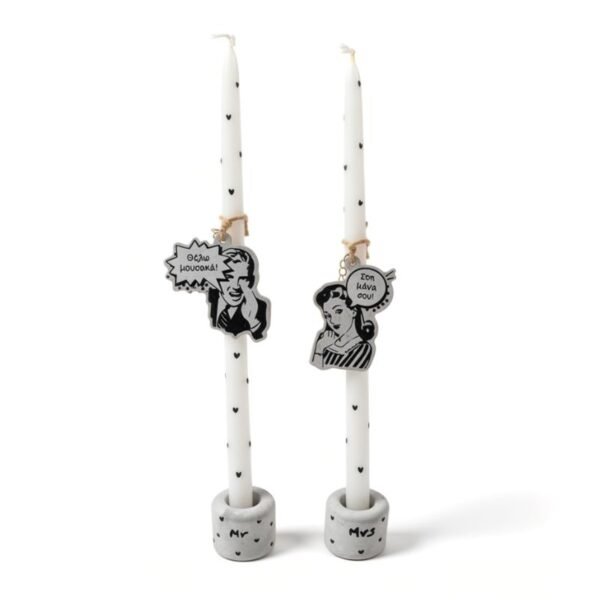 Σετ πασχαλινές λαμπάδες για ζευγάρι