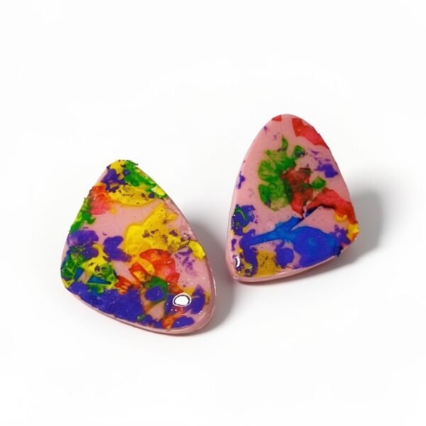 Σκουλαρίκια καρφωτά πολύχρωμα