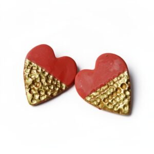 Σκουλαρίκια Καρφωτά Σφυρήλατες καρδιές