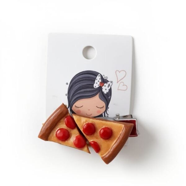 Παιδικό κλιπ μαλλιών ''Pizza''