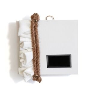 Καμβάς "Πτυχές" ύφασμα λευκό με σχοινί