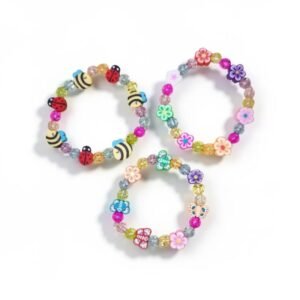 Παιδικά ελαστικά ανοιξιάτικα βραχιόλια