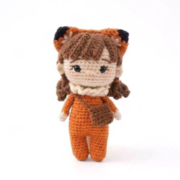 Πλεκτό charm amigurumi Αλεπού 16εκ