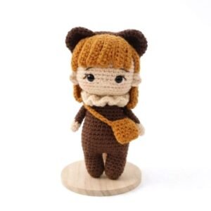 Πλεκτό charm amigurumi Αρκουδάκι 16εκ