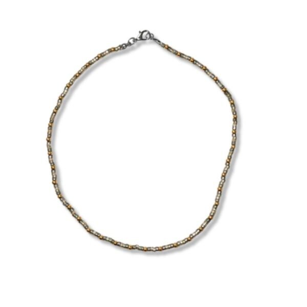 Κολιέ από χάντρες γυαλιστερές σε αποχρώσεις του πράσινου