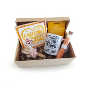 Gift Box για τη γιορτή της μητέρας πορτοκαλί, Caffeine