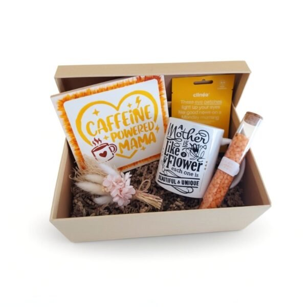 Gift Box για τη γιορτή της μητέρας πορτοκαλί, Caffeine