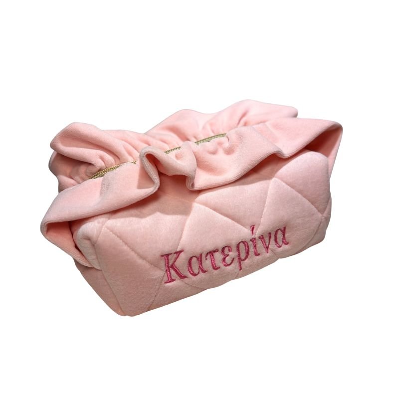 neseser-beauty bag-velour-volan-dp-handmade