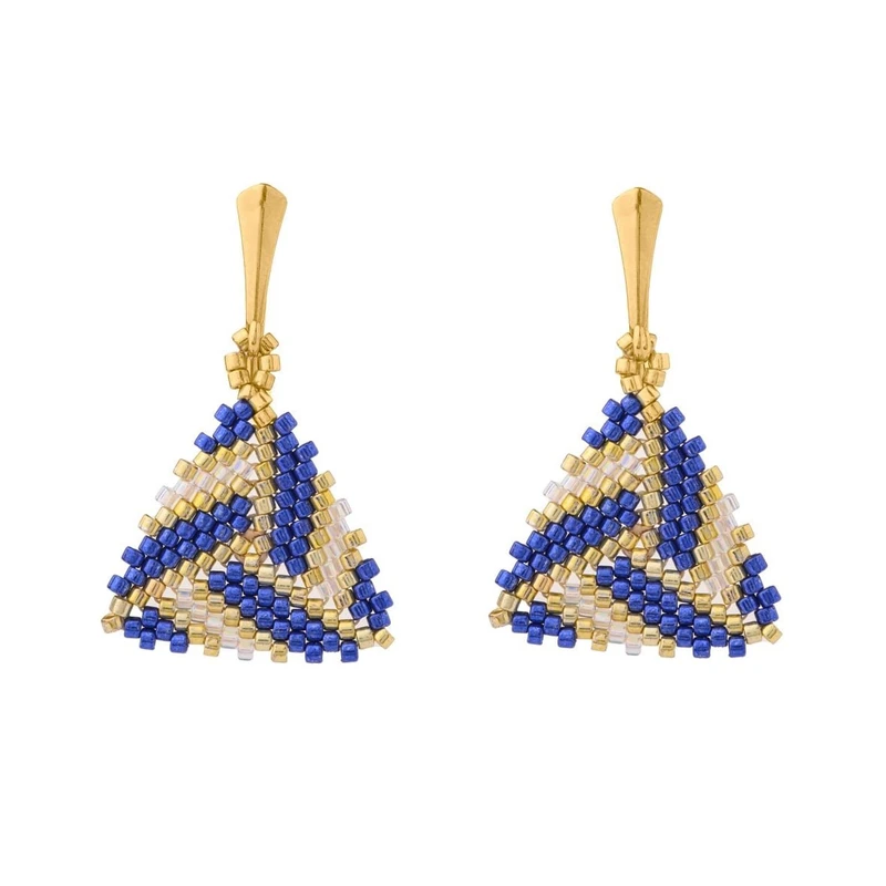 73QZ39200-The-Gem-Stories-Triangle-Miyuki-Braided-Leverback-Earrings-Blue-Gold2