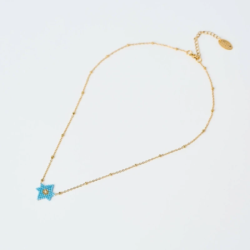 766D53433-The-Gem-Stories-Delicate-Miyuki-Star-Necklace-Blue