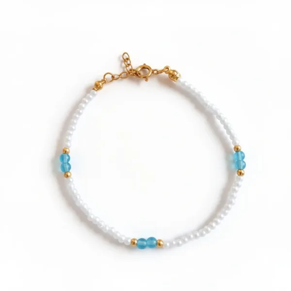 Βραχιόλι ποδιού ''Celeste anklet bracelet Greek summer''