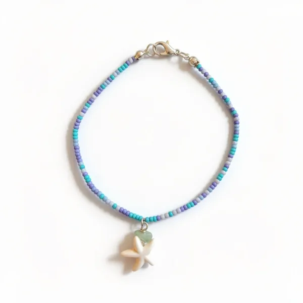 Βραχιόλι ποδιού με αστερία ''Nerida anklet bracelet Starfish''
