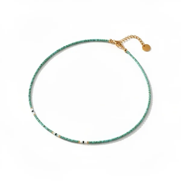 Minimal Κολιέ με χάντρες Miyuki – Multicolor Summer Edition