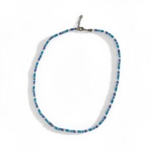 Κολιέ με χάντρες "Nebula necklace blue"