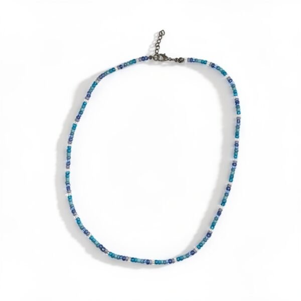 Κολιέ με χάντρες "Nebula necklace blue"