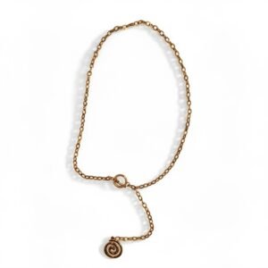 Κολιέ ατσάλινο χρυσό "Vertigo necklace gold"