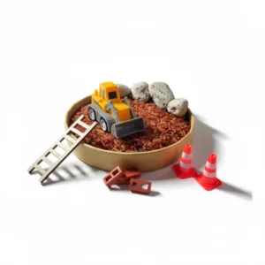 Sensory play σετ παιχνιδιού με δομικά οχήματα, Constructions