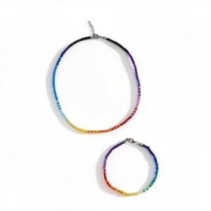 Σετ βραχιόλι κολιέ - βραχιόλι " Rainbow necklace - bracelet"