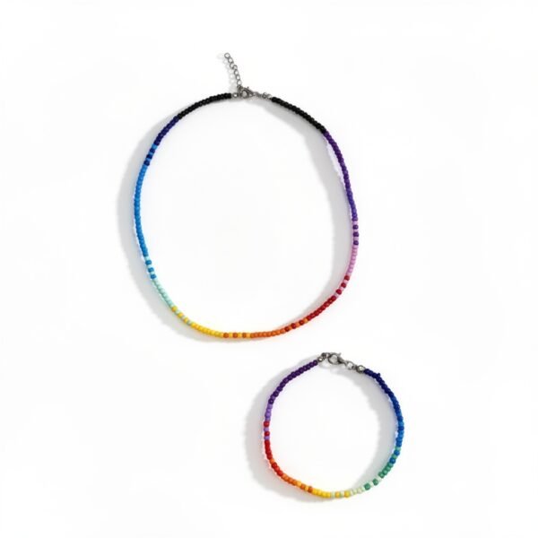 Σετ βραχιόλι κολιέ - βραχιόλι " Rainbow necklace - bracelet"