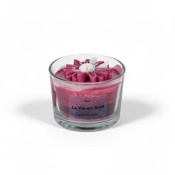 ''La Vie en Rose'' | Φυτικό Αρωματικό Κερί Rose & Vanilla