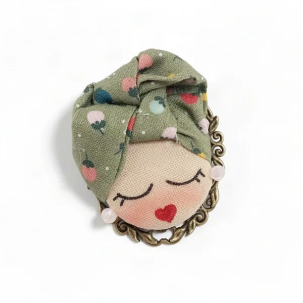 Καρφίτσα Les Coquettes olive