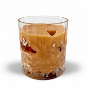 Αρωματικό διακοσμητικό Κερί σε ποτήρι "Whiskey on ice"