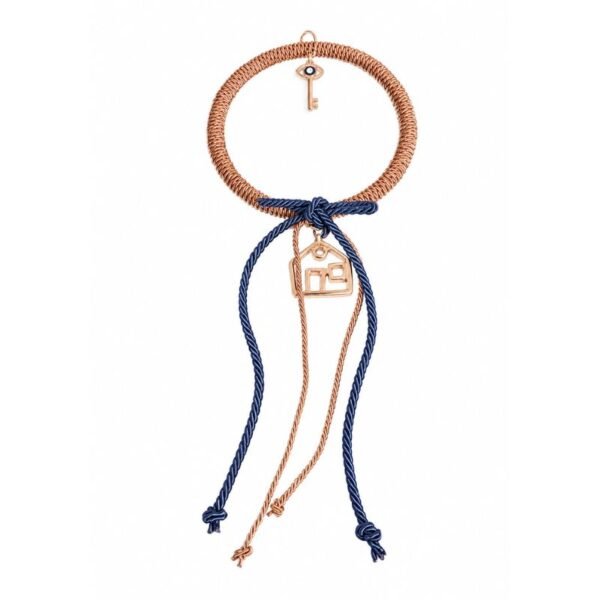 Γούρι κρίκος με στοιχείο σπιτάκι